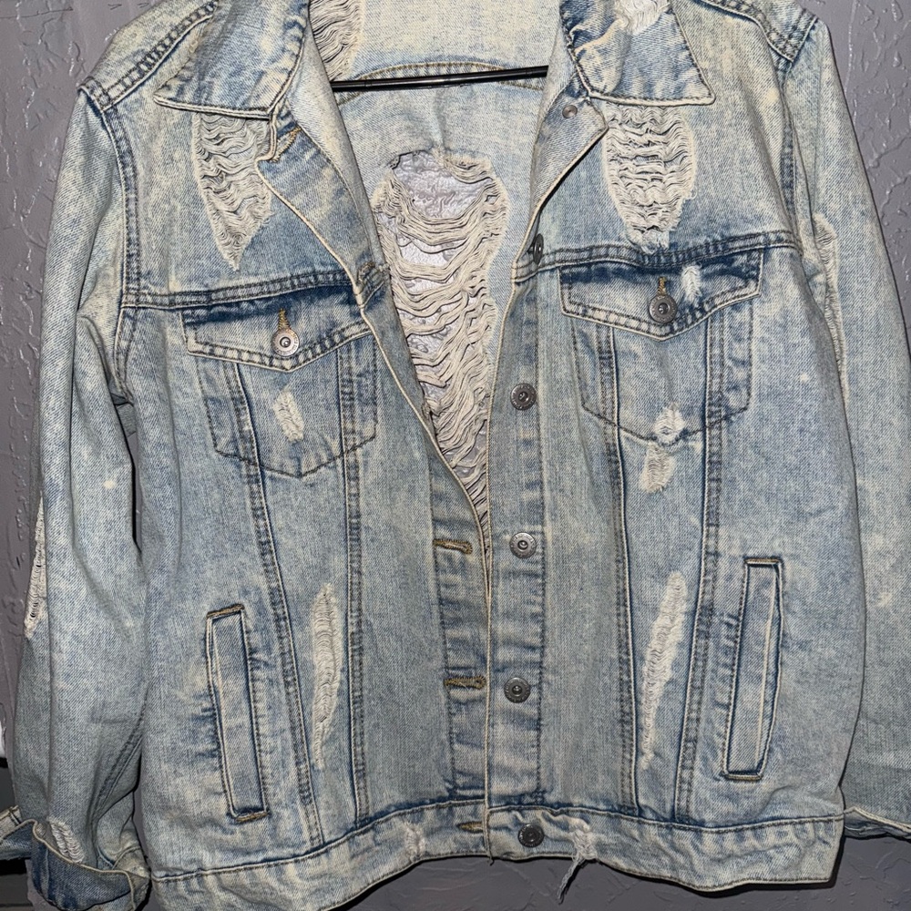 Distressed Denim Jacket
